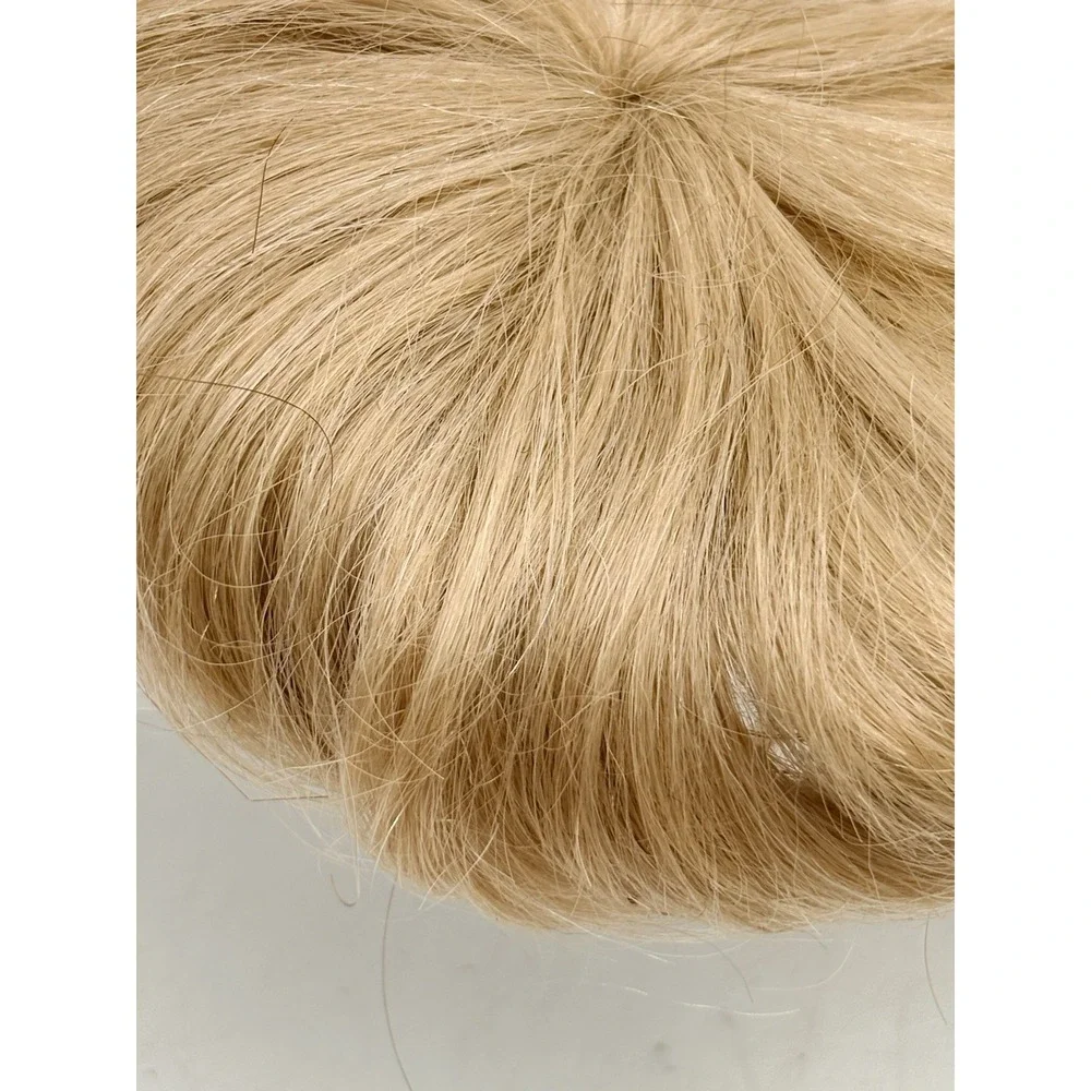 VTG 1950s Blonde Hair Bun Hairpiece Chignon Wig Topper Updo Rockabilly